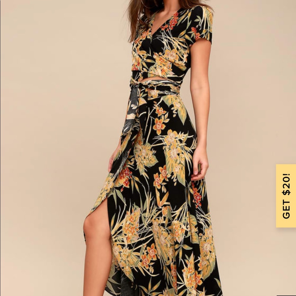 LULU’S - tropical two piece set (size s)